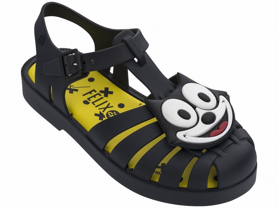 Sandalias Melissa Felix Possession Niños - Negras - Argentina DYH-925604